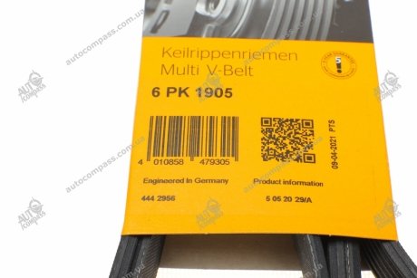 Ремень поликлиновой Conti CONTI Contitech 6PK1905