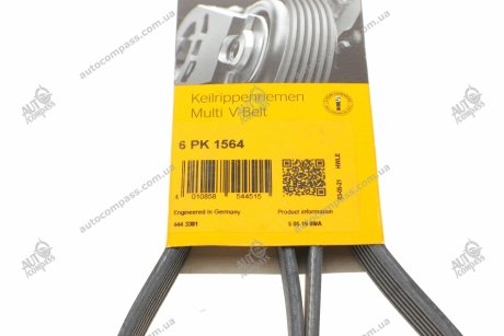 Пас привідний з довжиною кола понад 60см, але не більш як 180см Contitech 6PK1564