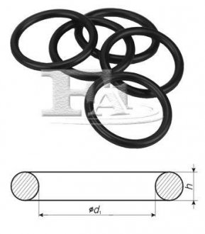 Уплотнительное кольцо, NBR 18,00 x 2,00 FA1 (Fischer Automotive One) 602.990.100 (фото 1)