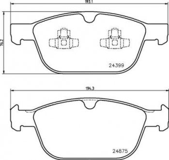 Тормозные колодки BREMBO P86023 (фото 1)