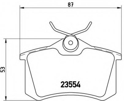 Комплект гальмівних колодок з 4 шт. дисків BREMBO P85017 (фото 1)