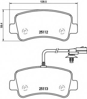 Тормозные колодки BREMBO P68063 (фото 1)