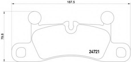 Гальмівні колодки дискові BREMBO P65027 (фото 1)