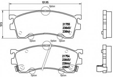 Гальмівні колодки дискові BREMBO P49023 (фото 1)