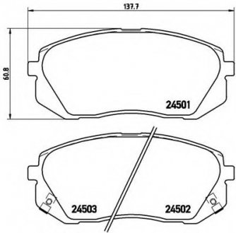 Тормозные колодки BREMBO P30039 (фото 1)