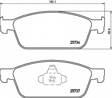 Тормозные колодки BREMBO P24157 (фото 1)