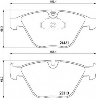 Тормозные колодки BREMBO P06081 (фото 1)