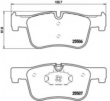 Тормозные колодки BREMBO P06070 (фото 1)