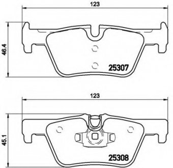 Тормозные колодки BREMBO P06071 (фото 1)