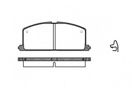 Колодка гальм. диск. TOYOTA COROLLA передн. (вир-во) REMSA 0167.04 (фото 1)