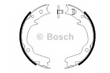 Колодки гальмівні барабанні Bosch 0986487681 (фото 1)