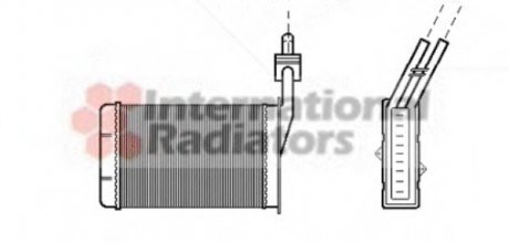 Радиатор опалювача r21 all mt/at 86-95 (lhd) Van Wezel 43006101 (фото 1)