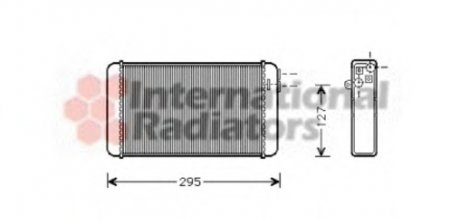 Радиатор опалювача omega a all mt/at +/- a/c Van Wezel 37006116 (фото 1)