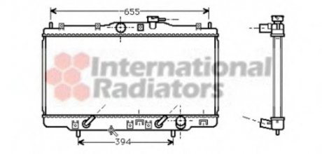 Радіатор охолодження двигуна ACCORD6 18i AT+-AC 98-02 Van Wezel 25002119 (фото 1)