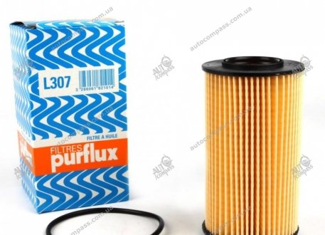 Фильтр масляный БМВ 3 (е46), 5 (е39) PURFLUX L307 (фото 1)