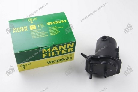 Фильтр топливный WK 939, 8X MANN WK 939/8X (фото 1)