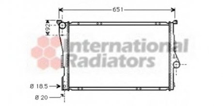 Радиатор охлаждения БМВ 3 (е46) Van Wezel 06002205 (фото 1)