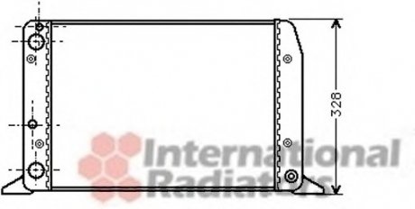 Радиатор audi 80 1.6/1.8 mt 86-91 Van Wezel 03002028 (фото 1)