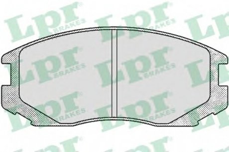 Комплект гальмівних колодок з 4 шт. дисків LPR 05P502 (фото 1)
