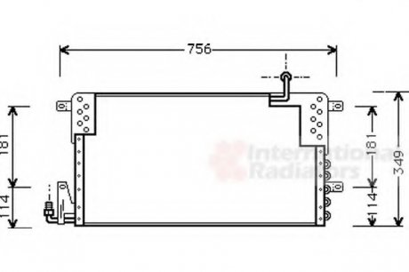 Конденсор кондиціонера PASSAT4 ALL MT/AT 93-96 Van Wezel 58005161 (фото 1)