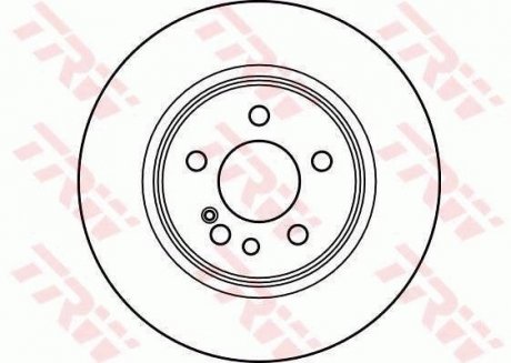 Диск гальмівний (1 шт.) MERCEDES 400/420/500/600/S420/S500/S600 TRW DF2596 (фото 1)