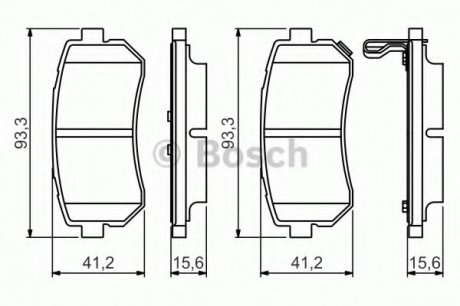 Тормозные колодки Bosch 0986495354 (фото 1)