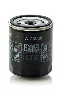 Фільтр масляний двигуна (вир-во) MANN W 713/28 (фото 1)