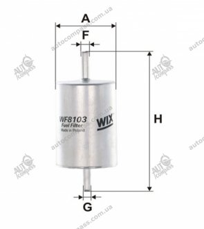 Фільтр топл. (вир-во -filtron) pp907/ WIX FILTERS WF8103 (фото 1)