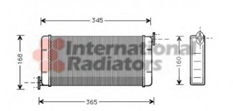 Радиатор опалювача mb w201(190) all 83-93 Van Wezel 30006109 (фото 1)
