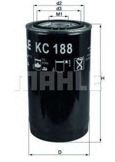 Фильтр топливный original Mahle KC188 (фото 1)
