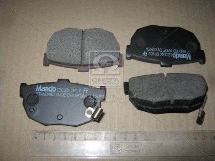 Тормозные колодки дисковые задние Mando MPH21 (фото 1)