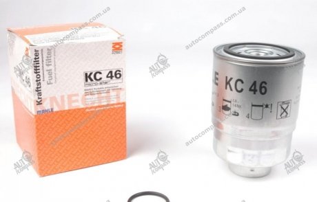 Фильтр топливный Galant II/Mazda 323/L200/L400/Lancer/Pajero 80- KNECHT KC46 (фото 1)