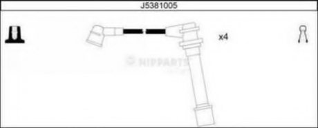 Комплект высоковольтных проводов NIPPARTS J5381005 (фото 1)