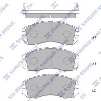 Тормозные колодки Sangsin SP1120 (фото 1)