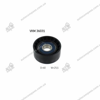 Ролик провідний DACIA, OPEL, RENAULT (Вир-во) SKF VKM 36031