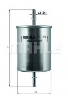 Фільтр паливний VW T5 2.0-3.2 Mahle KL 79 (фото 1)