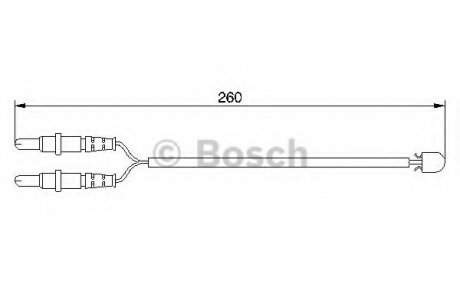 Датчик зносу гальмівних колодок Bosch 1987474975 (фото 1)