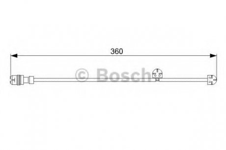 Датчик зносу гальмівних колодок Bosch 1987473023 (фото 1)