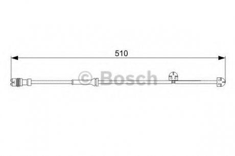Датчик зношування гальм. колодок PORSCHE 911/Boxter/Cayman \'\'R \'\'2.7-3.4 \'\'04-12 Bosch 1987473029 (фото 1)