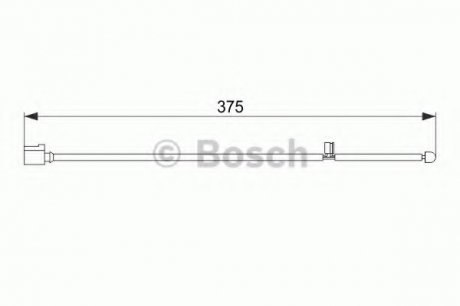 Датчик гальмівних колодок Porsche Cayenne Vw Touareg 2.5D-5.0D 09.02-09.10 Bosch 1987474562 (фото 1)