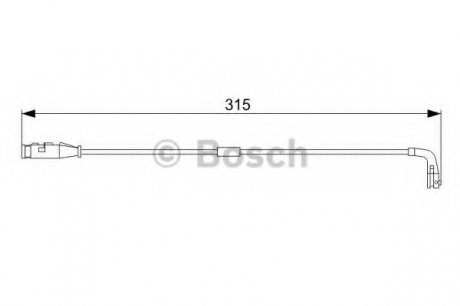 Гальмівні аксесуари (Датчик зносу колодки) Bosch 1987473039 (фото 1)