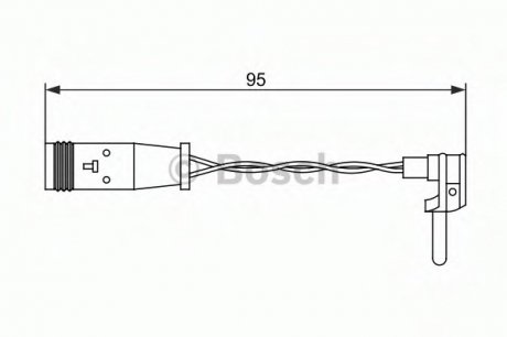 Датчик зношування гальм.колодок Bosch 1987473070 (фото 1)