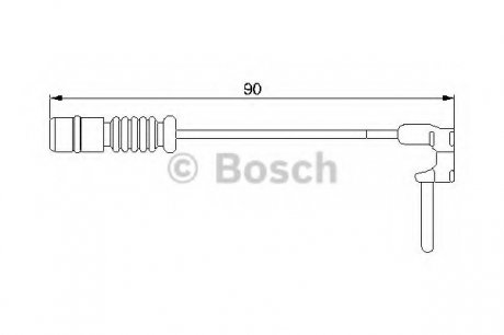Датчик зносу гальм. колодок (вир-во) Bosch 1987474901 (фото 1)