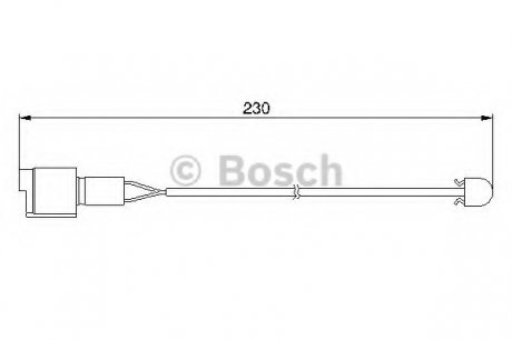 Датчик тормозных колодок БМВ 5(е34), 7(е32) Bosch 1987474910 (фото 1)