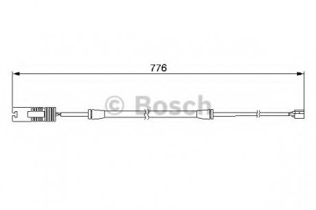 Датчик износа тормозных колодок Bosch 1987474925 (фото 1)