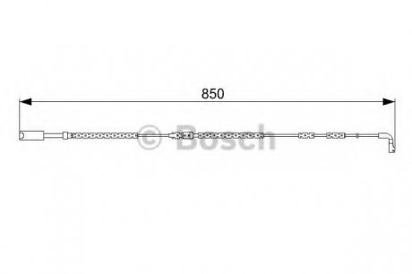 Датчик зношування гальм.колодок Bosch 1987473030 (фото 1)