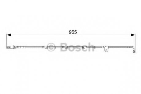 Датчик гальм.колодок перед.955mm BMW X5 (E70) 3.0 d,4.8 i 02.07- Bosch 1987473028 (фото 1)