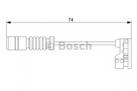 Датчик зносу гальм.колодок MB C/CLK/E/SLK \'\'F \'\'97-04 Bosch 1987473008 (фото 1)