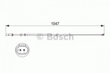 Датчик зносу гальмівних колодок Bosch 1987473512 (фото 1)