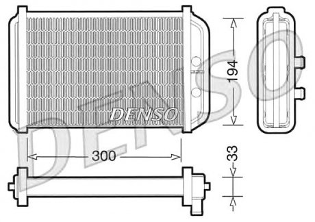 Радіатор обігрівача Fiat Denso DRR09033 (фото 1)